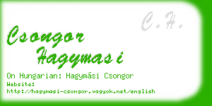 csongor hagymasi business card